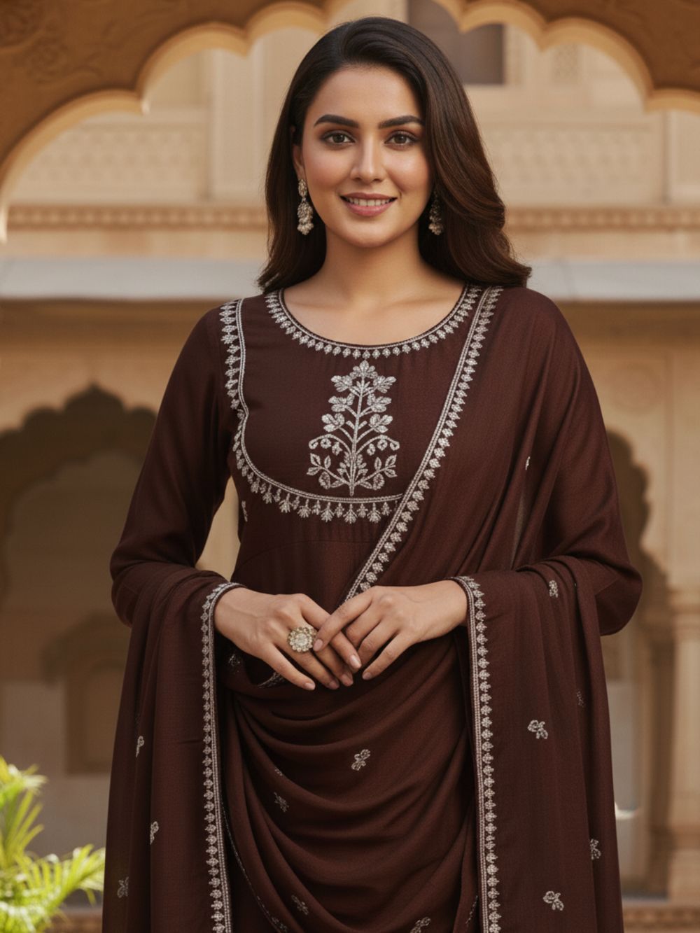 DREAMY NEW LAUNCH Look straight out of a fairytale movie scene as you twirl in this elegant fully flared kurti suit set💃✨