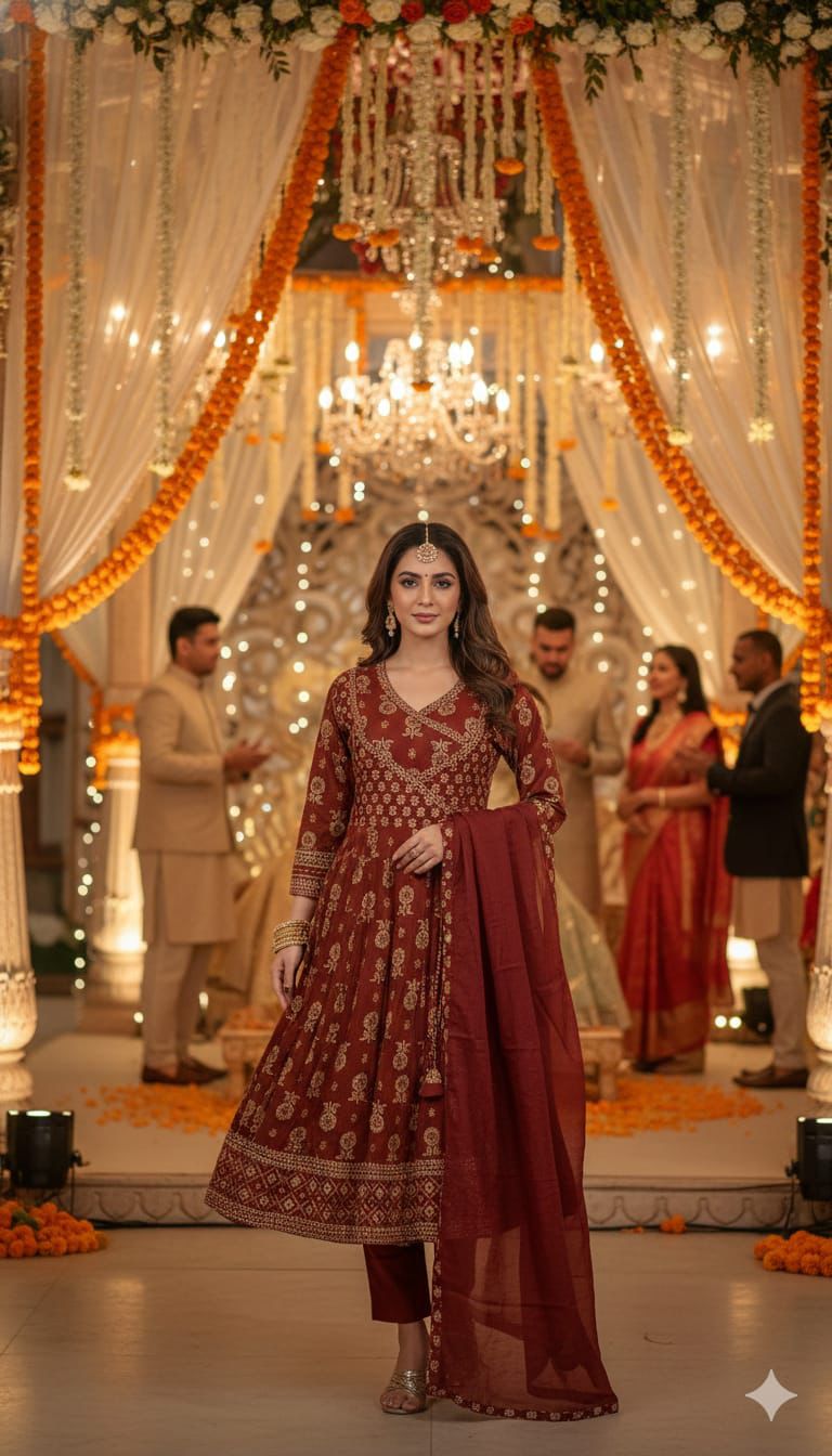 New launch  Anarkali suits premium cotton fabric