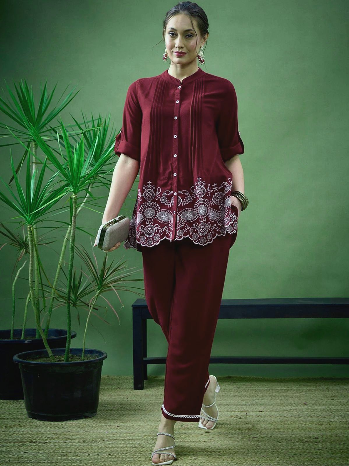 New✨✨ Refresh your work wardrobe with beautiful colours co-ord Set ! This cordset cotton 60*60 ensemble is designed for comfort and style, perfect for your busy days.