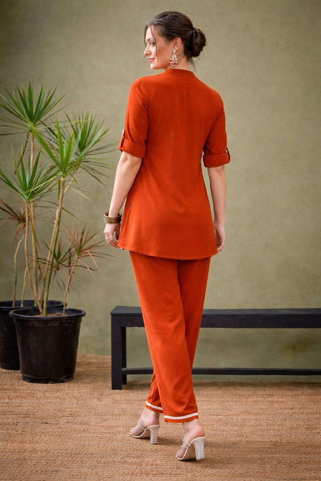 New✨✨ Refresh your work wardrobe with beautiful colours co-ord Set ! This cordset cotton 60*60 ensemble is designed for comfort and style, perfect for your busy days.
